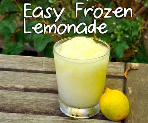 Easy Frozen Lemonade 6 Steps With Pictures Instructables