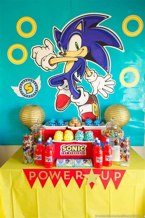 Sonic The Hedgehog Party Ideas Moms And Munchkins Sonic Birthday