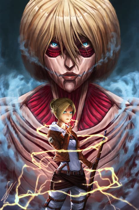 Titan Shifter Female Titan Avatar Fan Art Annie Leonhart Attack On