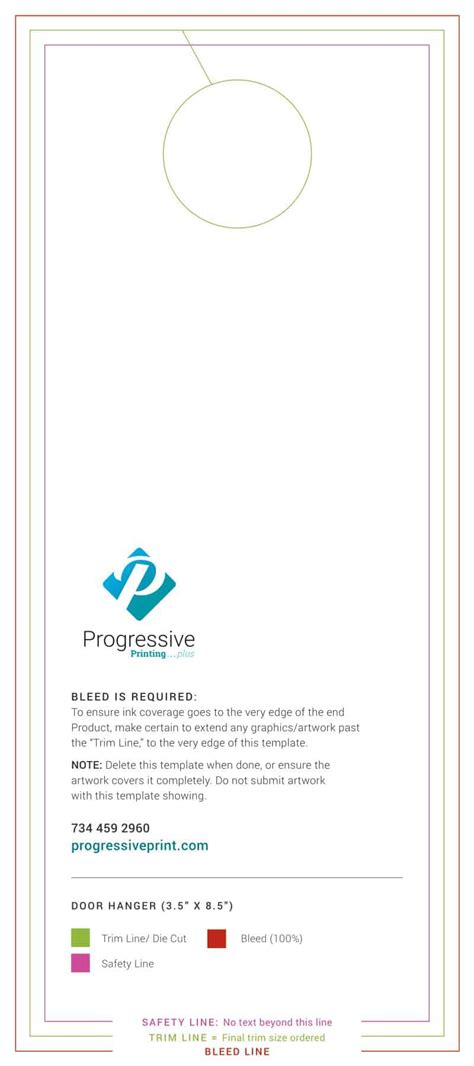 Free Printable Door Hanger Templates Word Pdf