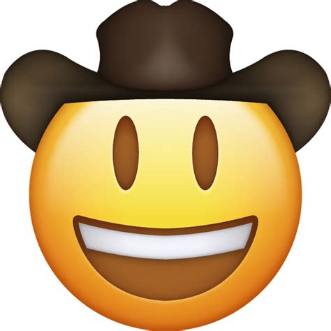 Download Cowboy Iphone Emoji Icon In  And Ai Emoji Island