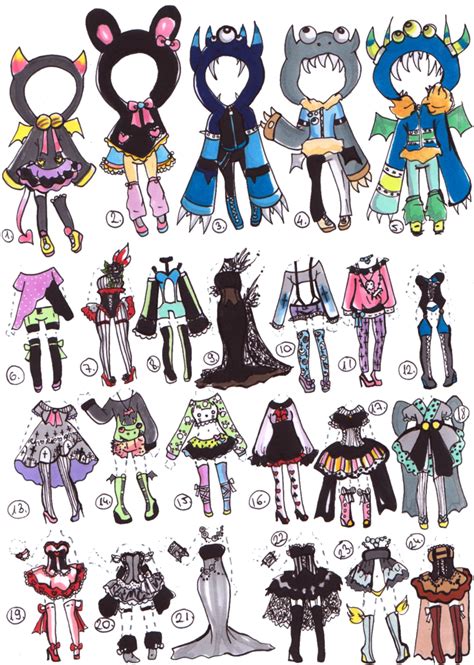 How to draw kawaii cute animals + characters 3: CLOSED-Clothes adoptables by Guppie-Adopts on deviantART ...