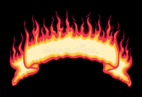Flaming Fire Banner Royalty Free Stock Photos Image 18808958