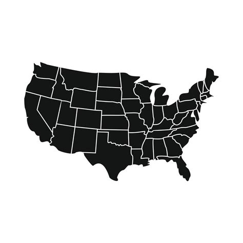 Mapa De Estados Unidos Con Icono De Estados 14151528 Vector En Vecteezy