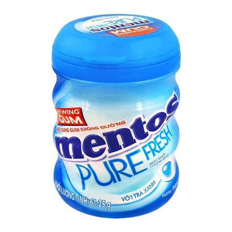 Purchase Mentos Pure Fresh Chewing Gum Fresh Mint Bottle 6125g