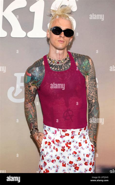 Colson Baker Known Professionally As Machine Gun Kelly Attends Peacock S Bupkis Premiere At