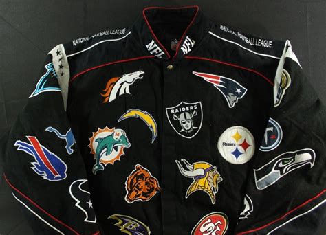 Nfl Team Logo Patches Jacket Size 3xl