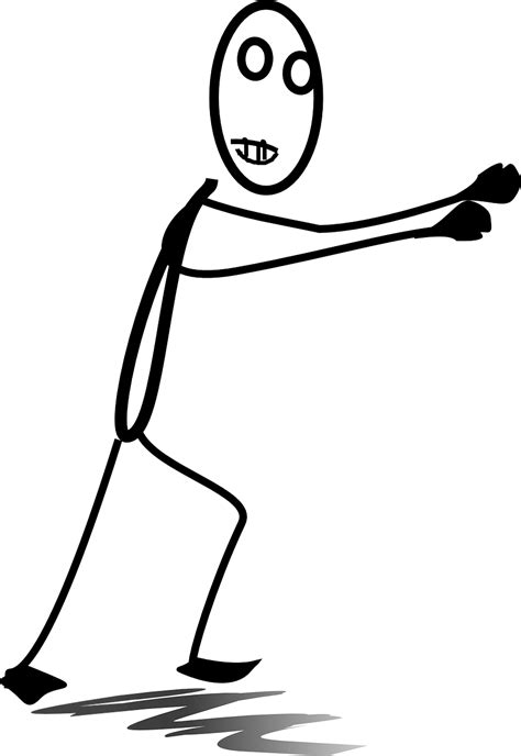 Stick Man Standing Clip Art