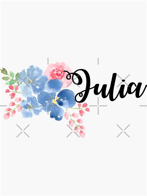Julia Sticker For Sale By Apricotblossom Redbubble