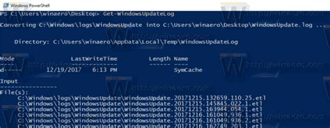 How To Find The Windows Update Log In Windows 10