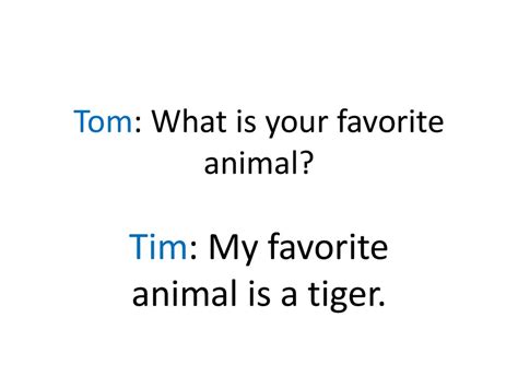 What Is Your Favorite Animal Online Presentation