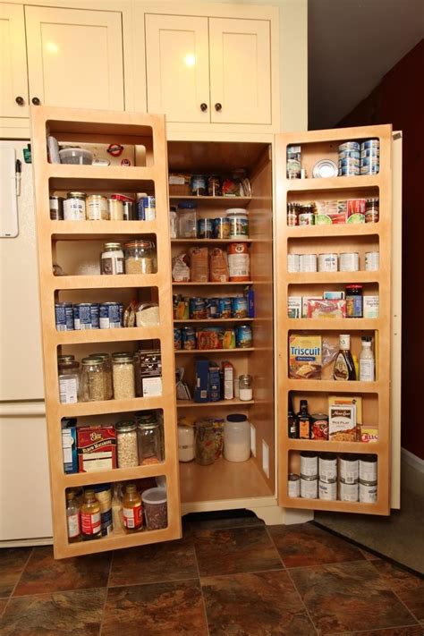 Kitchen Pantry Double Fold Out Doors Kitchen Pantry Storage