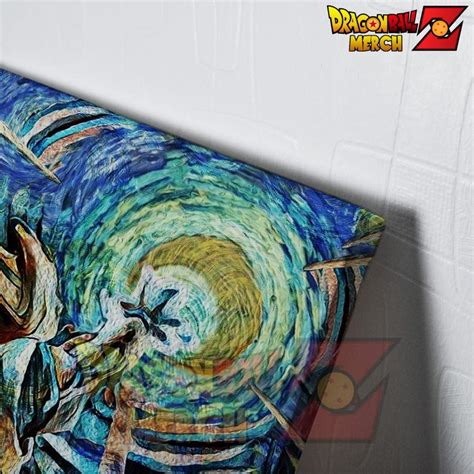 Dbz Starry Night Kamehameha Canvas Wall Art Dragon Ball Z Store