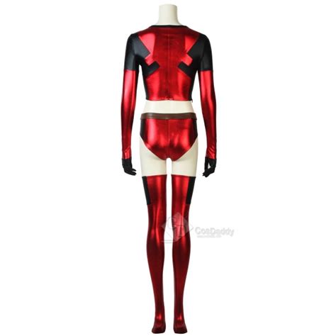 Deadpool Girl‘s Sexy Dressing Round Neck Outfit Cosplay
