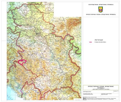 Karta Srbije Priboj Paklenica Mapa