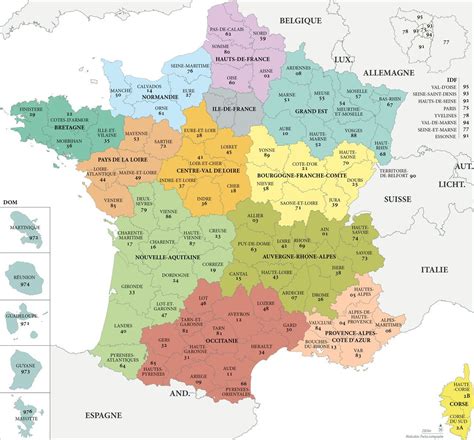 Carte De France Département Numéro Altoservices