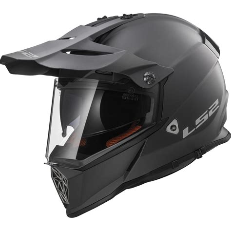 Ls2 Mx436 Pioneer Solid Matt Titanium Dual Sport Helmet Sun Visor