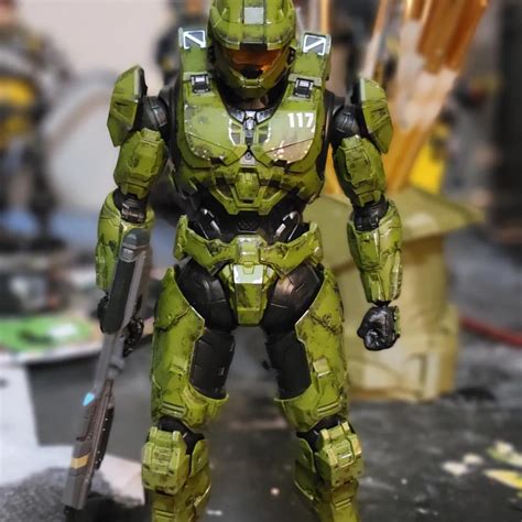 Custom Painted 1000toys Master Chief Rhaloactionfigures