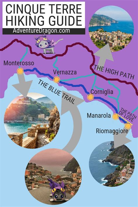 Cinque Terre Italy Hiking Cinque Terre Travel Hiking Map Hiking