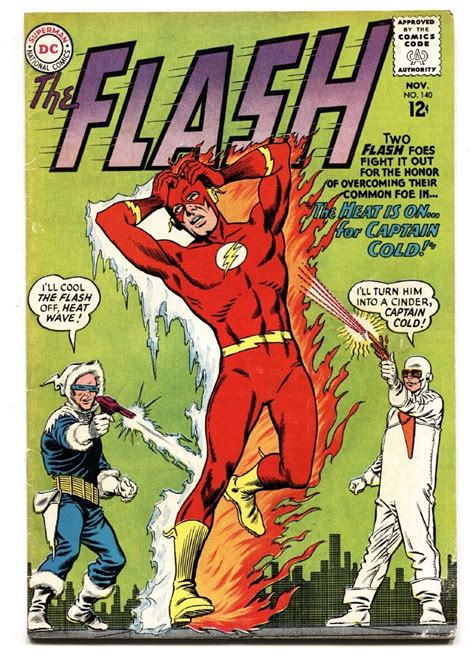 The Flash 140 1963 Dc First Heat Wave Comic Book Silver Age Vf Hipcomic