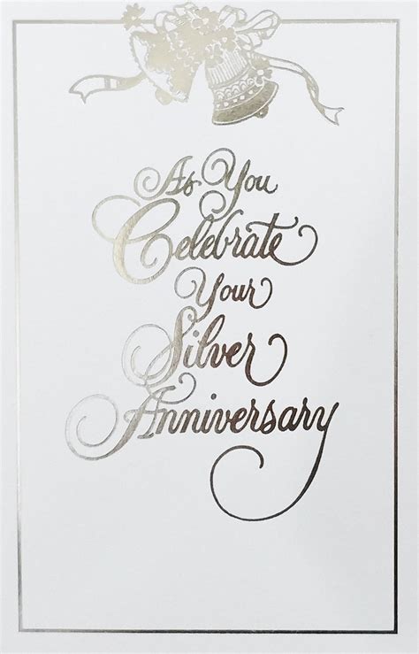 Buy As You Celebrate Your Silver Anniversary Greeting Card 25 Years
