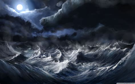 Awesome Stormy Sea Desktop Image Stormy Sea Painting Stormy Sea Sea