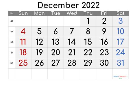 Free Printable December 2022 Calendars Wiki Calendar December 2022
