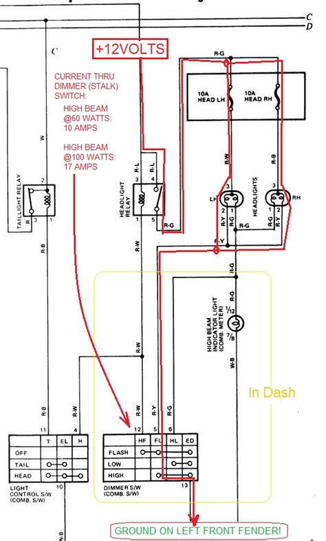 12 Headlight Switch Wiring Diagram Salenaalishia