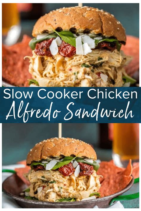 Chicken Alfredo Sandwich The Cookie Rookie