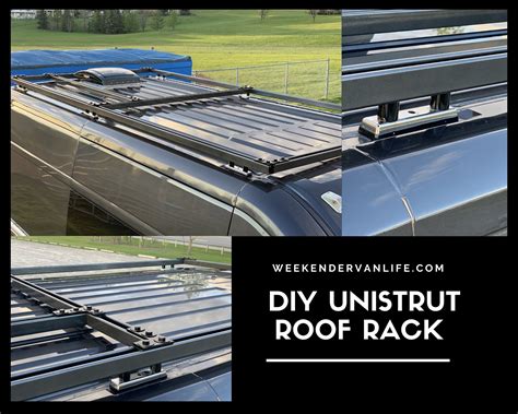Unistrut Van Roof Rack Diy Weekender Van Life Roof Rack Tent Van
