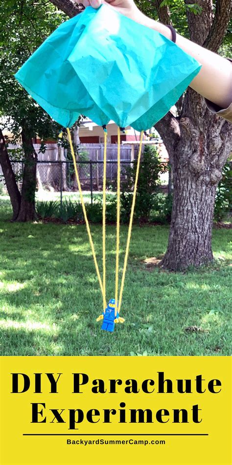 Diy Parachute Experiment Kids Stem Activity Backyard Summer Camp
