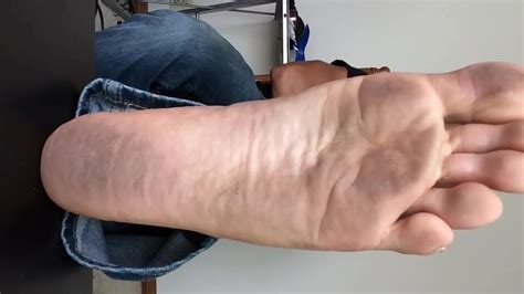 Guy Showing Dirty Soles