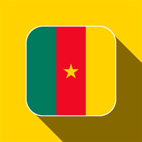 Premium Vector Cameroon Flag Official Colors Vector Illustration