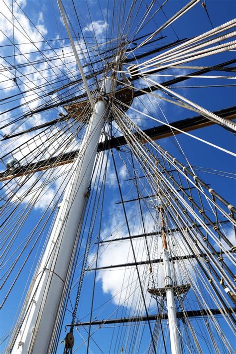 Old Sailing Ship Mast Equipment Stock Photo Image Of Deck Captain