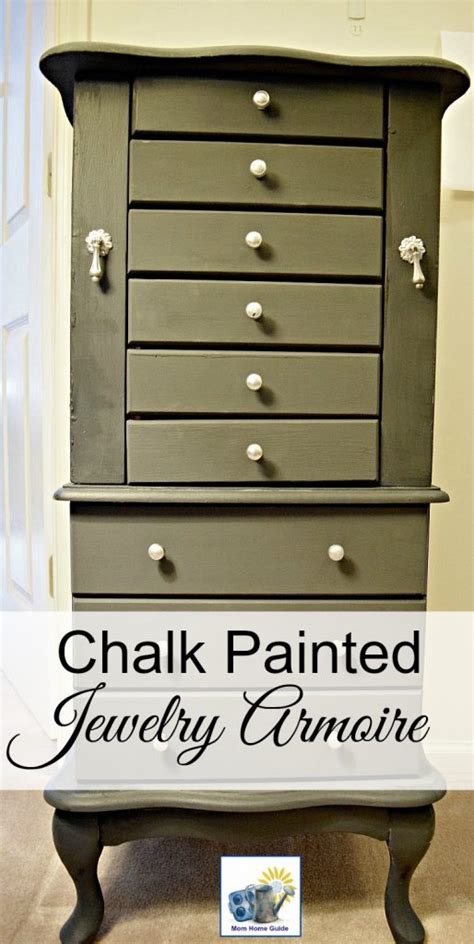 Chalk Painted Jewelry Armoire