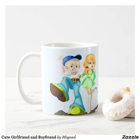 Glass coffee mug with spoon. Cute Girlfriend and Boyfriend Coffee Mug | Zazzle.com | Mugs, Coffee mugs, Cute