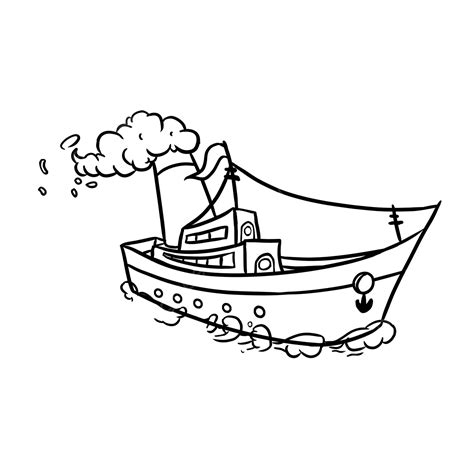 Luxury Boat Clipart Black And White Boat Drawing Boat Sketch