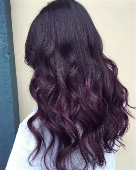 Gorgeous Deep Plum💜 Deep Plum Hair Hair Color Plum Burgundy Hair
