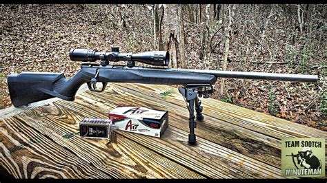 New Savage B17 Fv 17 Hmr Rifle Youtube