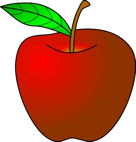 แอปเปิล สีแดง ผลไม้ กราฟิกแบบเวกเตอร์ฟรีบน Pixabay Pixabay