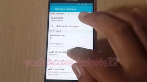 How To Turn Off Or Disable Autocorrect On Samsung Galaxy S6 Youtube