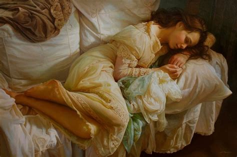 Hyperrealistic Oil Paintings Of Women In Sheets Celebrate The Beauty Of