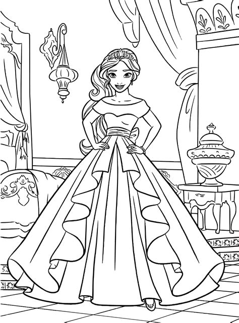 Disney coloring pages colouring pages coloring pages for kids coloring books 6th birthday parties boy birthday miles from tomorrowland movie crafts disney diy. Elena Of Avalor Coloring Pages - GetColoringPages.com