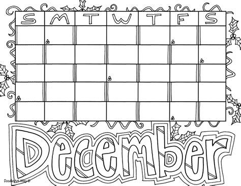 The illustration shows several children singing songs of christmas. December Classroom Doodles - Classroom Doodles