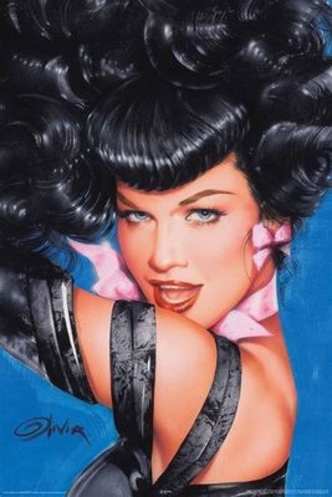 olivia bettie page eyes laminated poster 24 x 36 bettie page olivia de berardinis poster