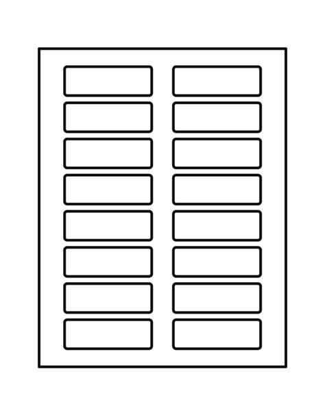 Avery Rectangle Labels Template