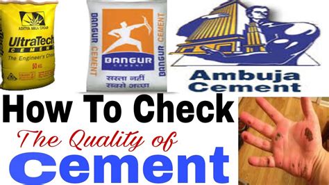 How to check the Quality of Cement , Before buy Cement see these points