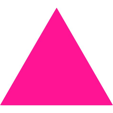 Deep Pink Triangle Icon Free Deep Pink Shape Icons