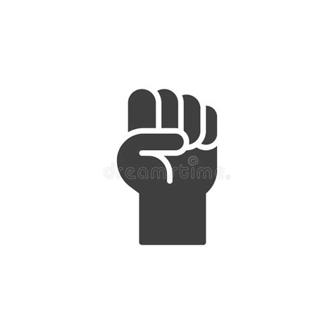 Raised Fist Vector Icon Stock Vector Illustration Of Pixel 247605273
