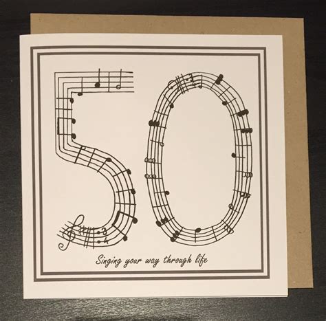 50 geburtstagskarte musik karte singkarte fithy etsy de
